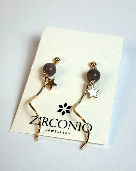 Gold Twisted Swirl Earrings