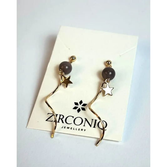 Gold Twisted Swirl Earrings