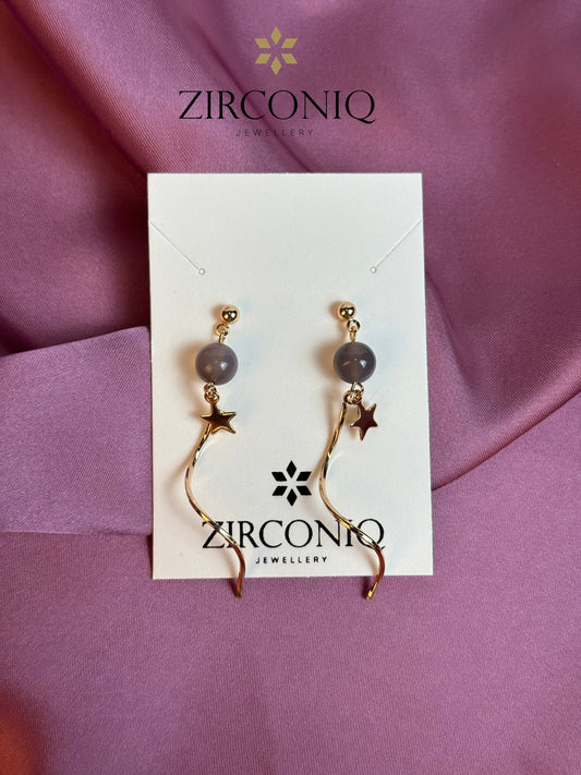 Gold Twisted Swirl Earrings