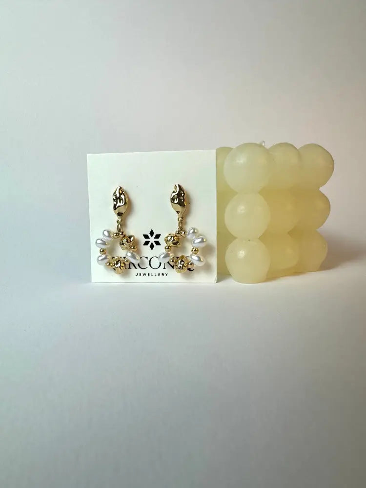18K Gold-Plated Baroque Pearl Drop Earrings