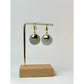 18k Gold-Plated Shell Disc Drop Earrings