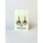 18k Gold-Plated Shell Disc Drop Earrings