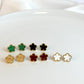 Five Leaf Clover Earrings - Lucky Charm Earrings
