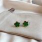 Five Leaf Clover Earrings - Lucky Charm Earrings