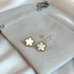 Five Leaf Clover Earrings - Lucky Charm Earrings