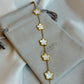 Five Leaf Clover Bracelet White - Lucky Bracelet