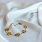 Five Leaf Clover Bracelet Gold - Lucky Bracelet