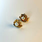 18K Gold-Plated Pearl Earrings