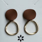Gold Hoop Donut Earrings