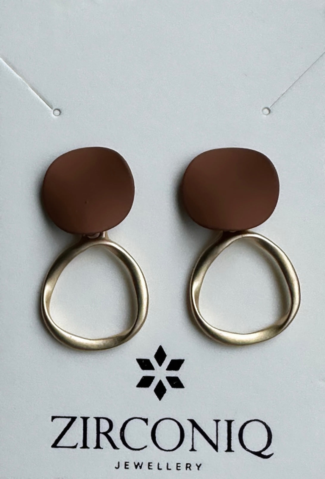 Gold Hoop Donut Earrings
