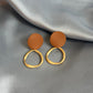 Gold Hoop Donut Earrings
