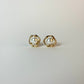 Gold Plated Pearl Studs