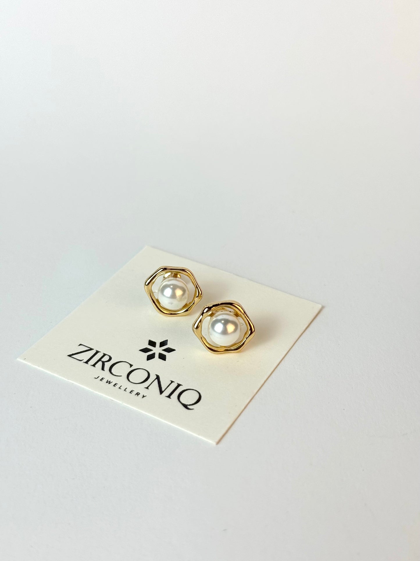 Gold Plated Pearl Studs
