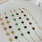 Five Leaf Clover Bracelet Gold - Lucky Bracelet