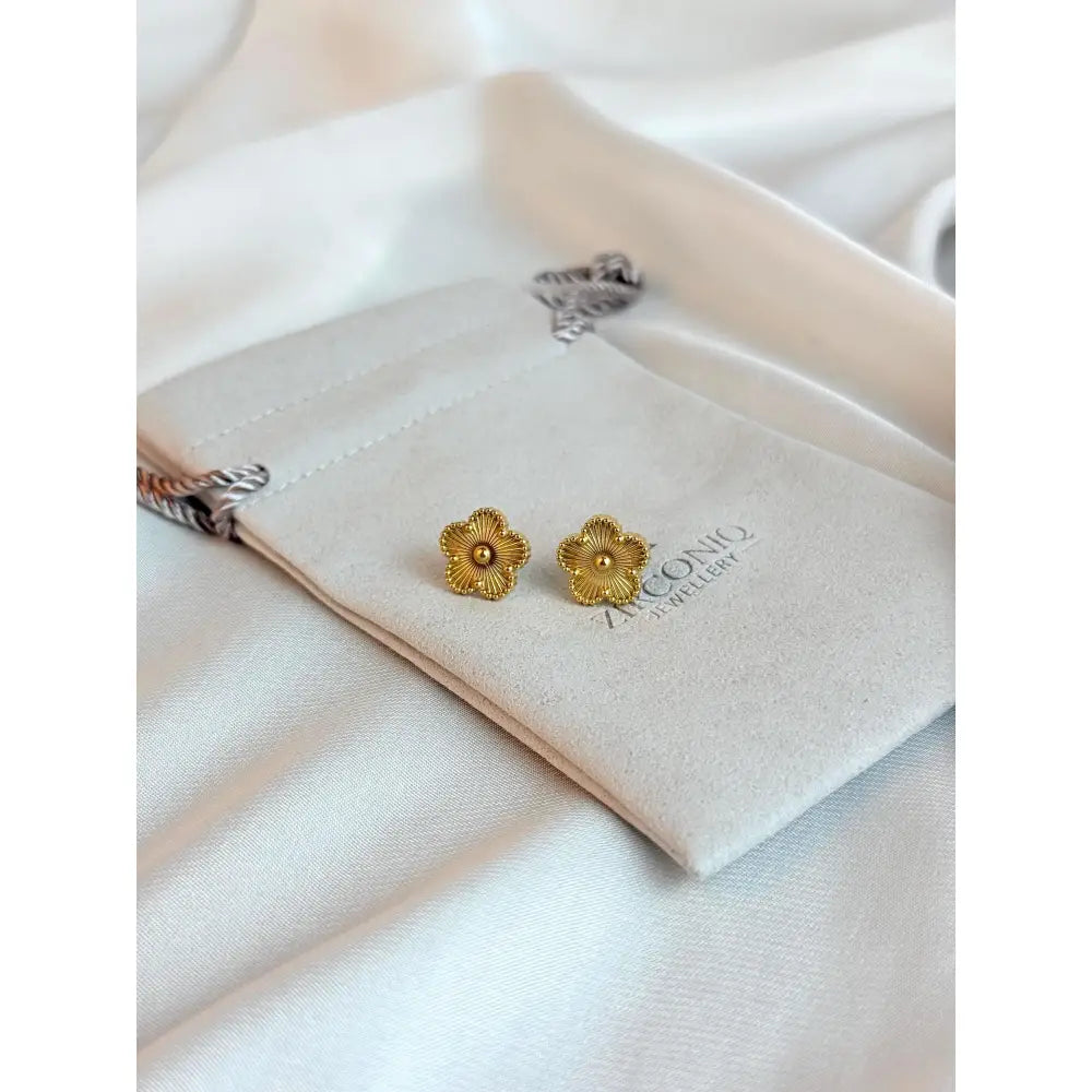 Five Leaf Clover Earrings - Lucky Charm Earrings