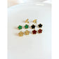 Five Leaf Clover Earrings - Lucky Charm Earrings