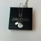 Personalized Birthstone Pendant - Silver - Birthstone Necklace