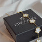 Five Leaf Clover Bracelet White - Lucky Bracelet