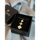 Triple Four-Leaf Clover Necklace